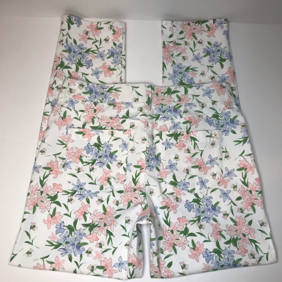 Calvin Klein High-Rise Straight Floral Women’s Jeans/Pants - 6 - Picture 7 of 15